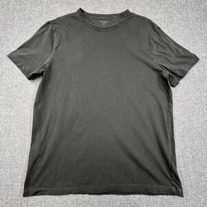Mott & Bow Classic Crew Driggs Shirt Mens Large Vintage Graphite Grey Cotton Tee